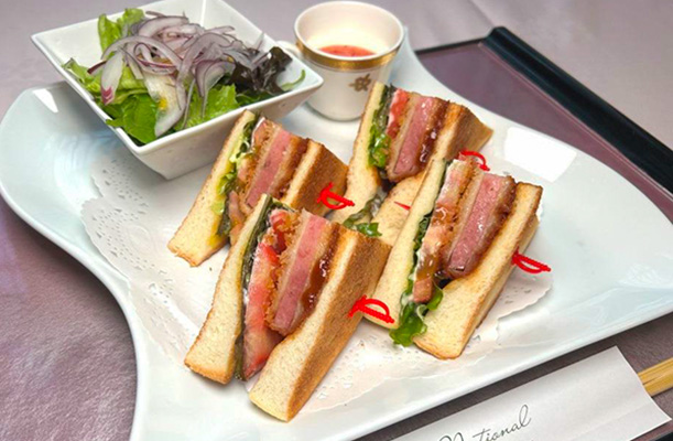 ハムカツサンド